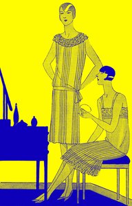 Mode : lingerie au printemps 1928 - Unbekannter Künstler