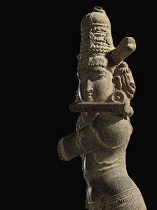 Figure de Venugopala, Inde du Sud, fin de la période Chola / début de la période Vijayanagar, fin du 13ème / début du 14ème siècle