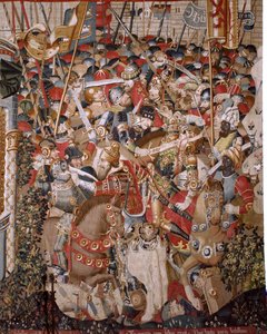 Tapisserie flamande. Série La Guerre de Troie. Mort d