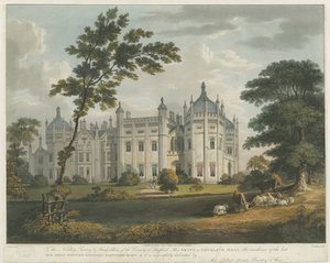 Forton - Aqualate Hall : gravure à l