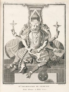Quatrième incarnation de Vishnu, mi-homme mi-lion