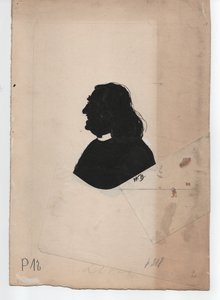 Franz Liszt (1811-1886) (ca. 1850, silhouette)