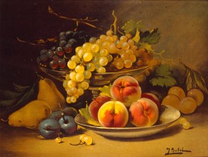 Nature morte française du 19ème siècle. Artiste inconnu. vers 1870