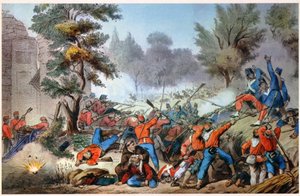 GARIBALDINI AU COMBAT DE SESSA 1860