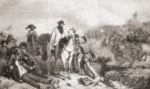 Garibaldi en Italie pendant le siège de Rome en 1849 - Unbekannter Künstler