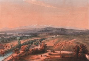 Vue générale du champ de bataille de Magenta, Lombardie