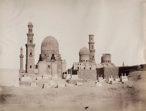 Vue générale des tombes des Mamelouks, Le Caire