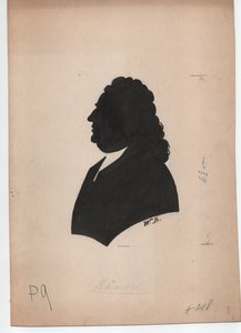 George Frideric Handel (1785-1759) (c. 1850, silhouette)