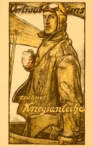 Affiche des obligations de guerre allemandes de la Première Guerre mondiale - Unbekannter Künstler