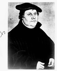 Réformateur allemand Martin Luther - Unbekannter Künstler