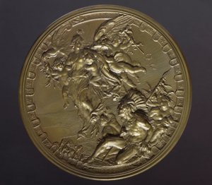 Médaille en bronze doré pour marquer le 400e anniversaire de la découverte des Amériques (1492-1892)