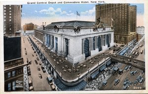 Grand Central Depot et Commodore Hotel, New York