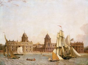 Hôpital de Greenwich (Angleterre), depuis l