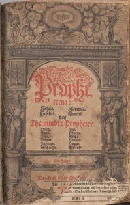 Bible de Gustave II Adolphe 1618 - Prophètes majeurs et prophètes mineurs page de titre - Unbekannter Künstler
