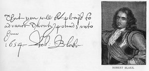 Écriture et signature de Robert Blake - Unbekannt
