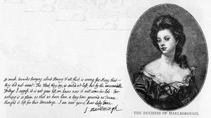 Écriture et signature de Sarah, duchesse de Marlborough - Unbekannt