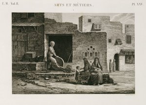 Aiguiseur de couteaux, Égypte, vers 1798