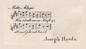 Carte "Anti-Visite" de Haydn (gravure) - Unbekannter Künstler