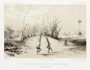 Coiffure du temple des Indiens Carajas, Brésil, vers 1843-1847 - Unbekannt
