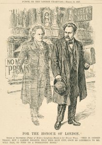 Henry Wood et le fantôme de Beethoven devant le Queen