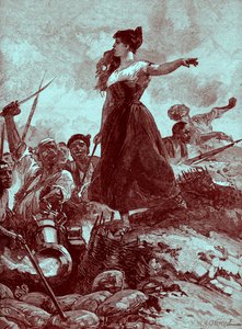Héroïsme de la Jeune Fille de Saragosse, Espagne
