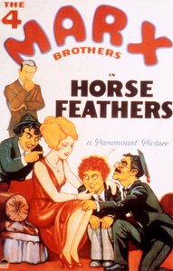 Affiche du film Horse Feathers avec les Marx Brothers par Norman Z. McLeod 1932