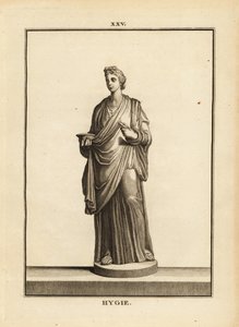 Hygie, déesse grecque et romaine de la santé et de la propreté, fille du dieu de la médecine Asclépios - Unbekannt