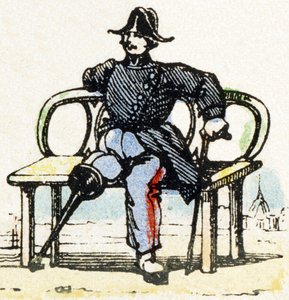 I - Invalide - Alphabet - divertissement pour enfants - Image épinal, série populaire c.1890 - Unbekannt