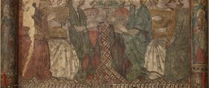 Intérieur. Croisée nord. Autel (Autel des peintures murales). Original de la chapelle principale. Peintures murales (fresque ?). Détail. Fin 14ème siècle - Unbekannt