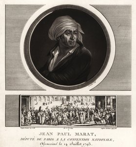 Jean Paul Marat, député de Paris à la Convention nationale, assassiné en 1793 - Unbekannt