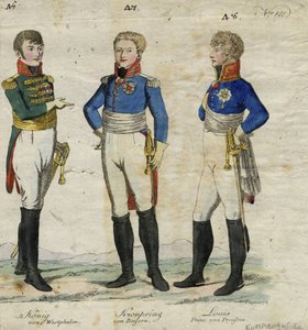 Jérôme Bonaparte Roi de Westphalie, Prince Louis Ferdinand de Prusse et Louis Ier de Bavière - Unbekannt