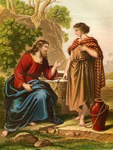 Jésus parle avec la femme samaritaine - Bible