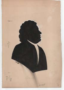 Johann Sebastian Bach (1685-1750) (vers 1850, silhouette)