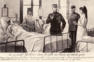 Joseph Gallieni visitant les blessés - Unbekannter Künstler