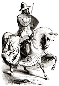 Chevalier en armure de guerre