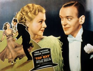 Le danseur du dessus avec Ginger Rogers, Fred Astaire