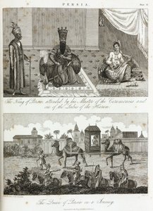 Le roi et la reine de Perse, vers 1810-1829