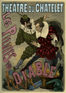 Les Pilules du Diable - affiche publicitaire féerie
