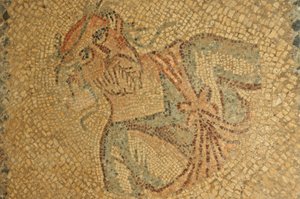 Libye, mosaïque romaine d