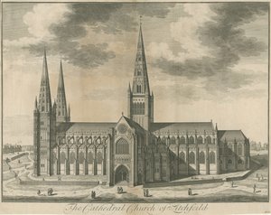 Cathédrale de Lichfield - Vue Sud - Unbekannt