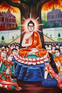 Vie du Bouddha : Enseignant aux gens chaque soir