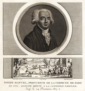 Louis Pierre Manuel, écrivain, procureur de la Commune de Paris, guillotiné en 1793 - Unbekannt