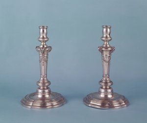 Chandeliers en argent Louis XV