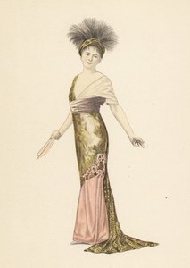 Madame Pierat en robe de Redfern dans Les Marionettes - Unbekannter Künstler