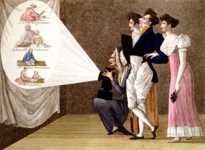 Lanterne magique à Paris, vers 1810 - Unbekannter Künstler