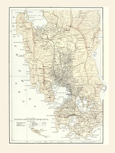 Carte de Manille, Philippines et le siège de la guerre pendant la guerre hispano-américaine de 1898