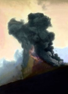 Éruption du mont Etna en 1910