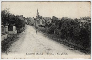 Normandie, Manche (50) : vue de la ville de Barenton