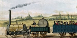 North Star tirant des wagons de seconde classe