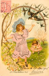 Vieille carte postale/Meilleur baiser